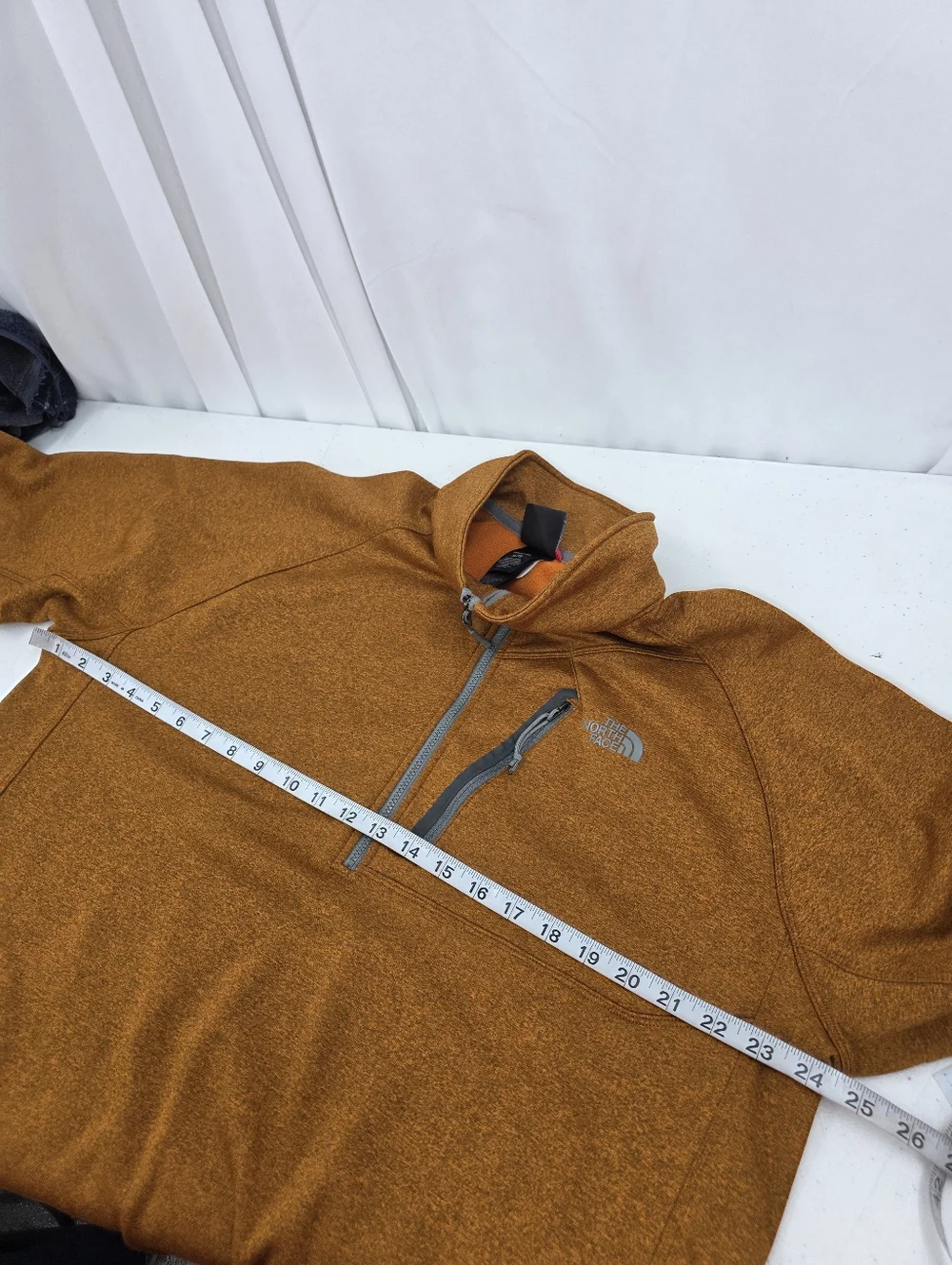 The North Face‎ Canyonlands 1/2 Zip Fleece Pullover Sweater XL Warm Orange A7L7.